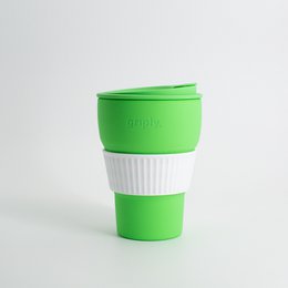Bæredygtig foldbar kaffekop - Arcadian green - 355ml