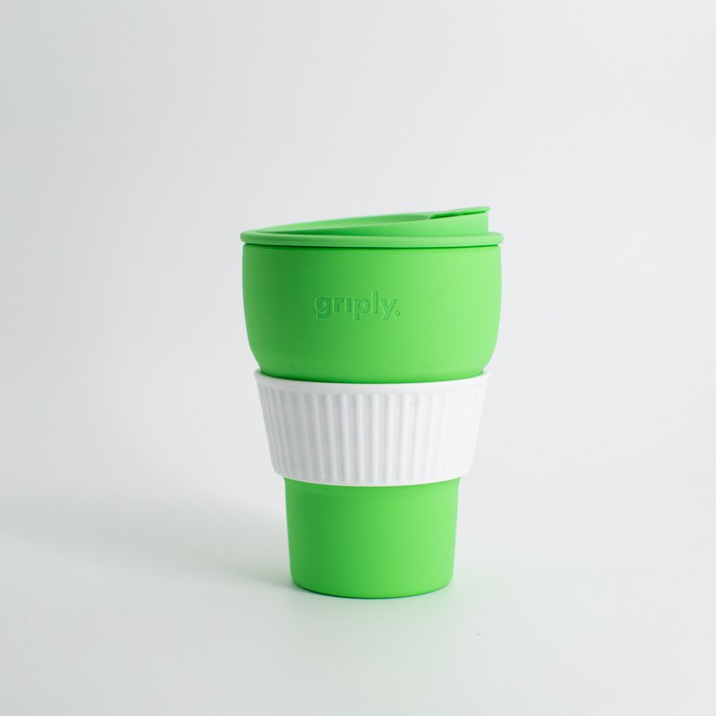 Duurzame opvouwbare koffiebeker - Arcadian green - 355ml