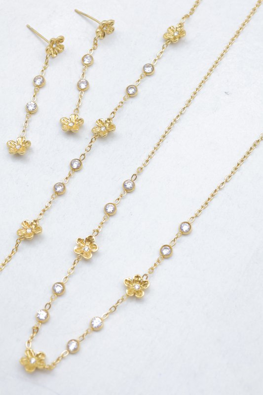 Parure de bijoux en acier inoxydable