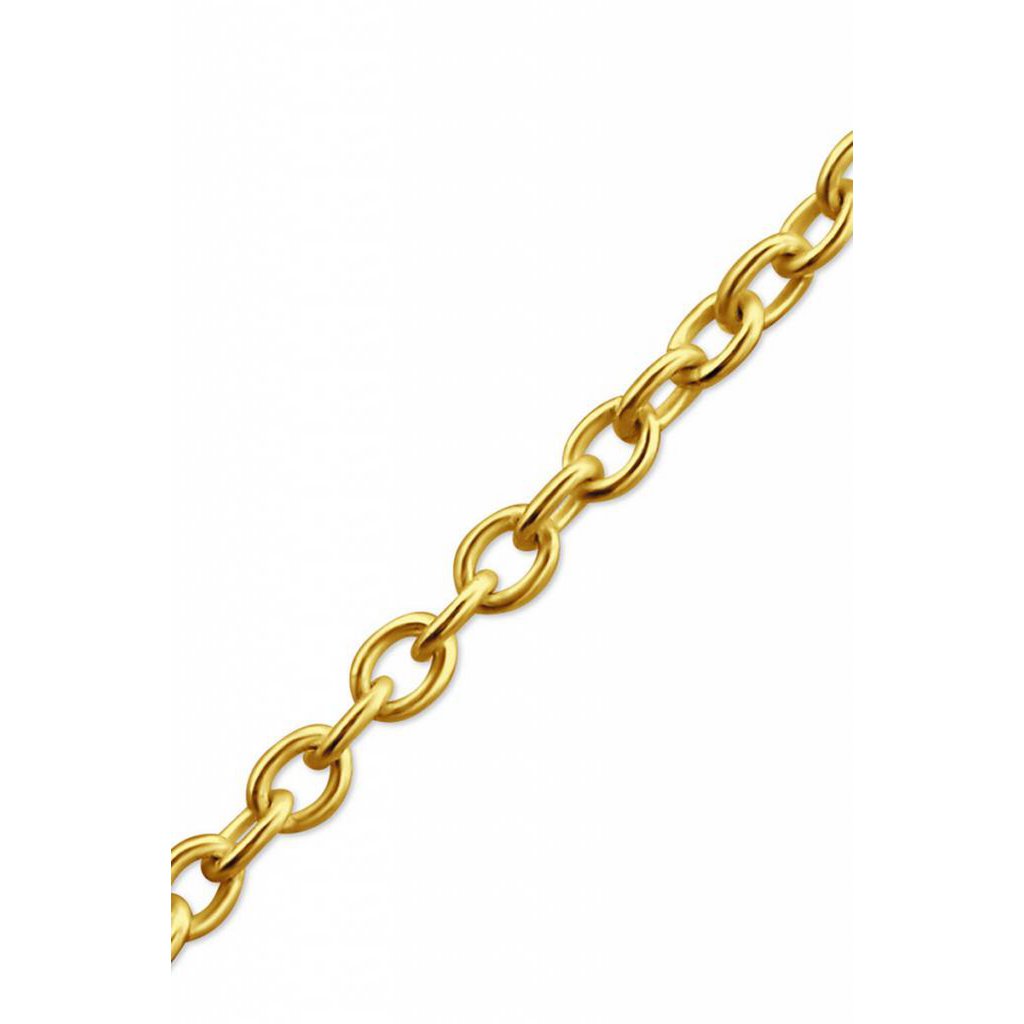 Delicate necklace made of 925 sterling silver - gold doubled
