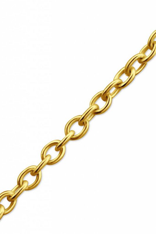 Delicate necklace made of 925 sterling silver - gold doubled