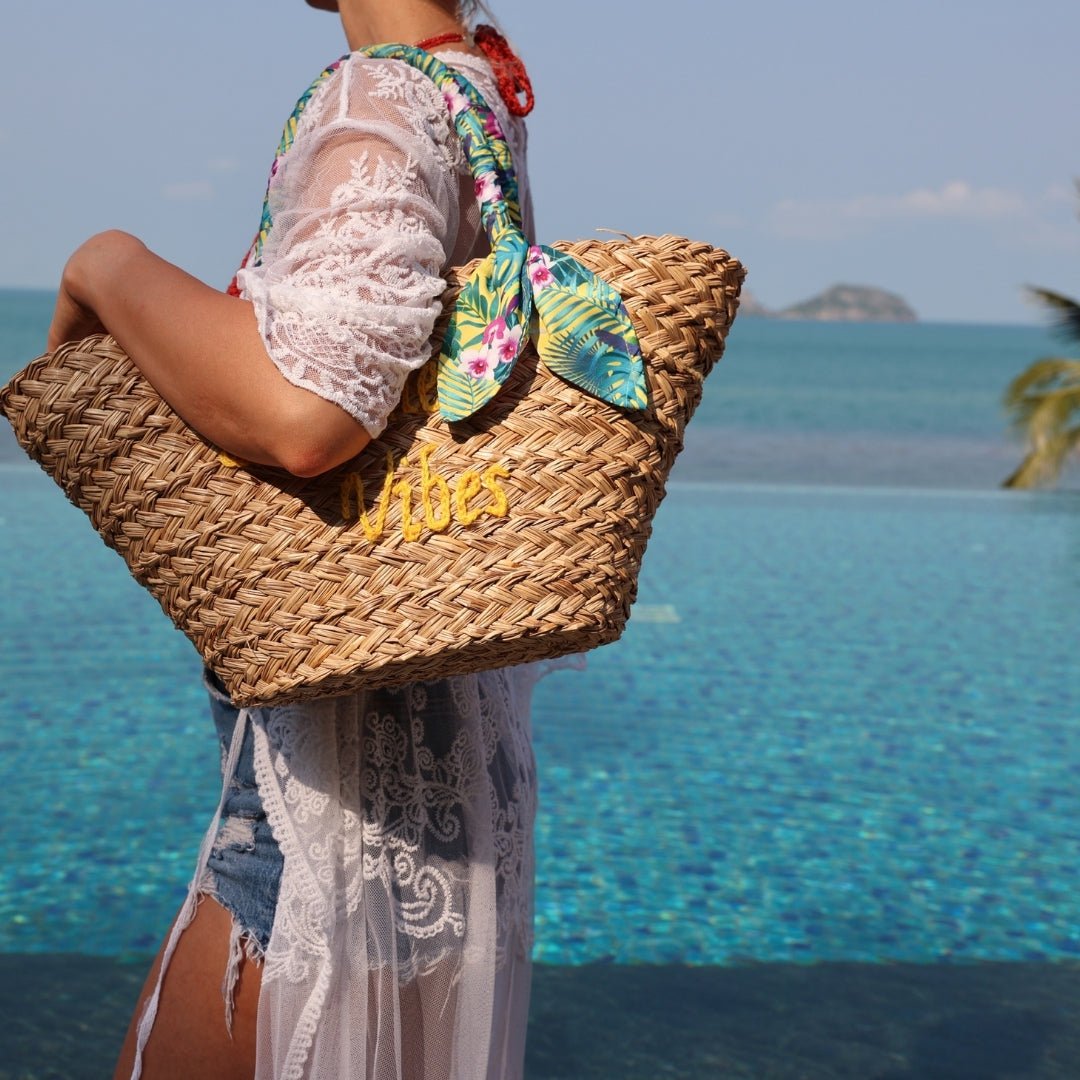 Pequeña bolsa de cesta "Hawaii"