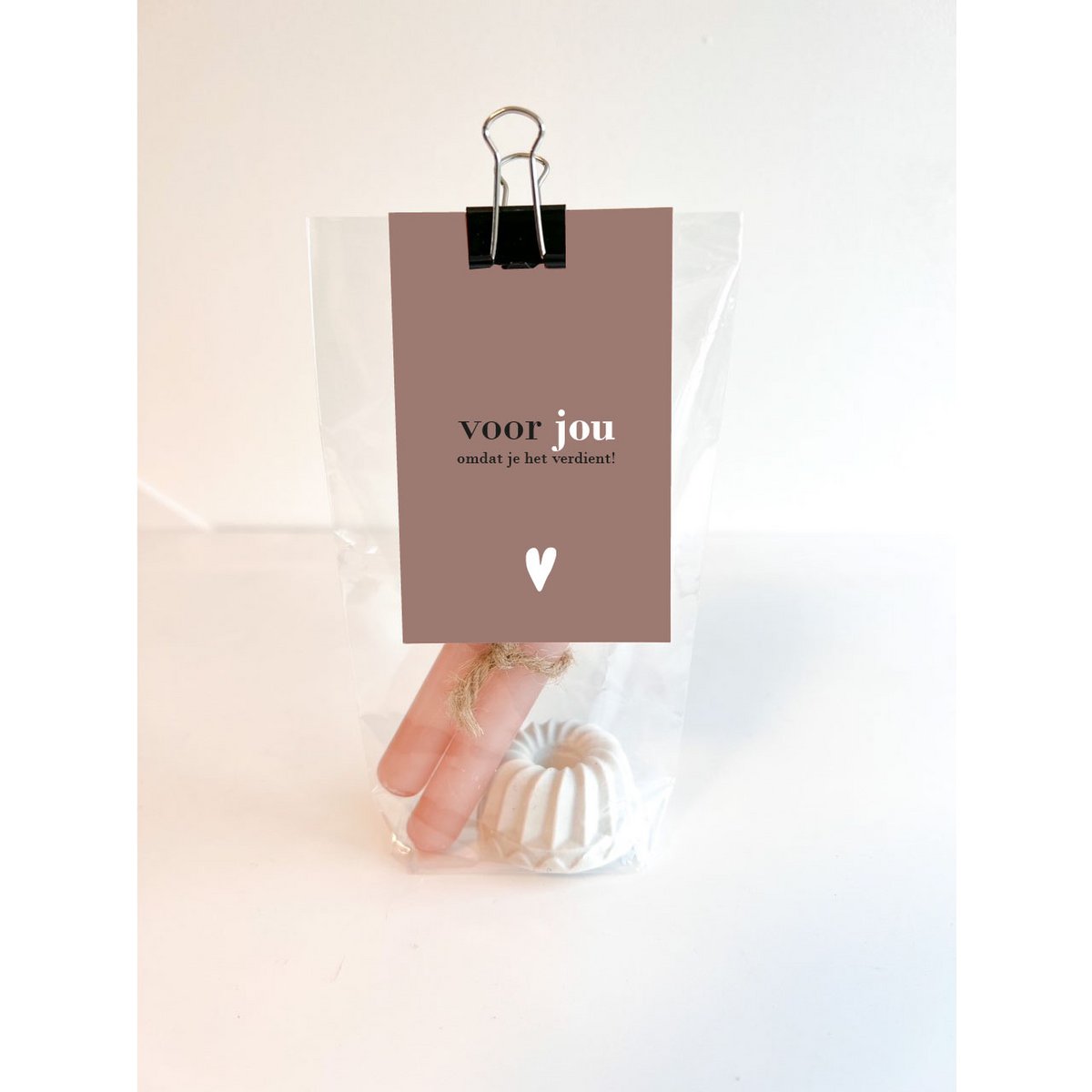 Geschenktüte Kerzenständer - für Dich