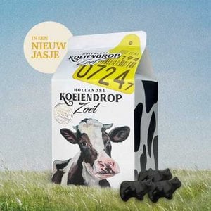 ZOET Melkverpakking gevuld met 200gr koeiendrop