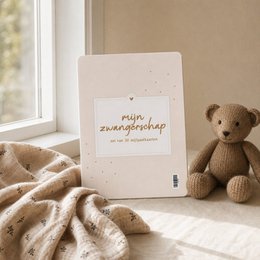 Fyllbooks Milestone kortsæt Graviditet - Beige