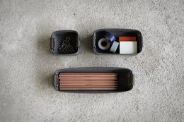 Portalápices de cuero reciclado