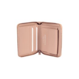 RB1086AU | Damenbrieftasche mit Reißverschluss, hergestellt in Italien aus echtem Saffiano-Leder. Pulverfarbe