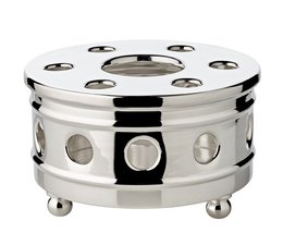 EDZARD warmer Lydia, for tealight, removable lid, heavy silver plated, diameter 13 cm
