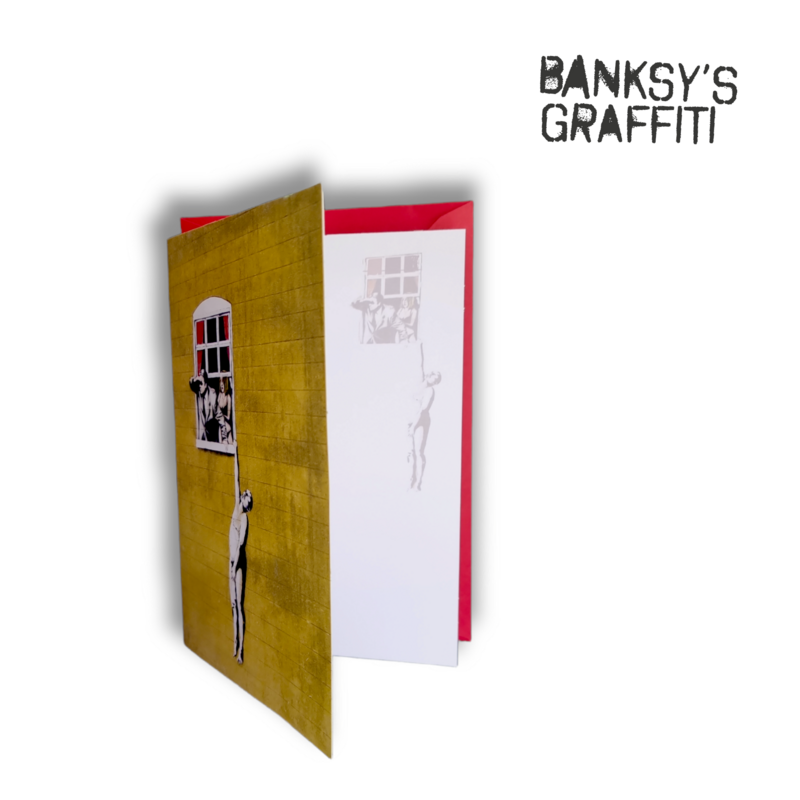 Carte de voeux Banksy - Amant bien membré