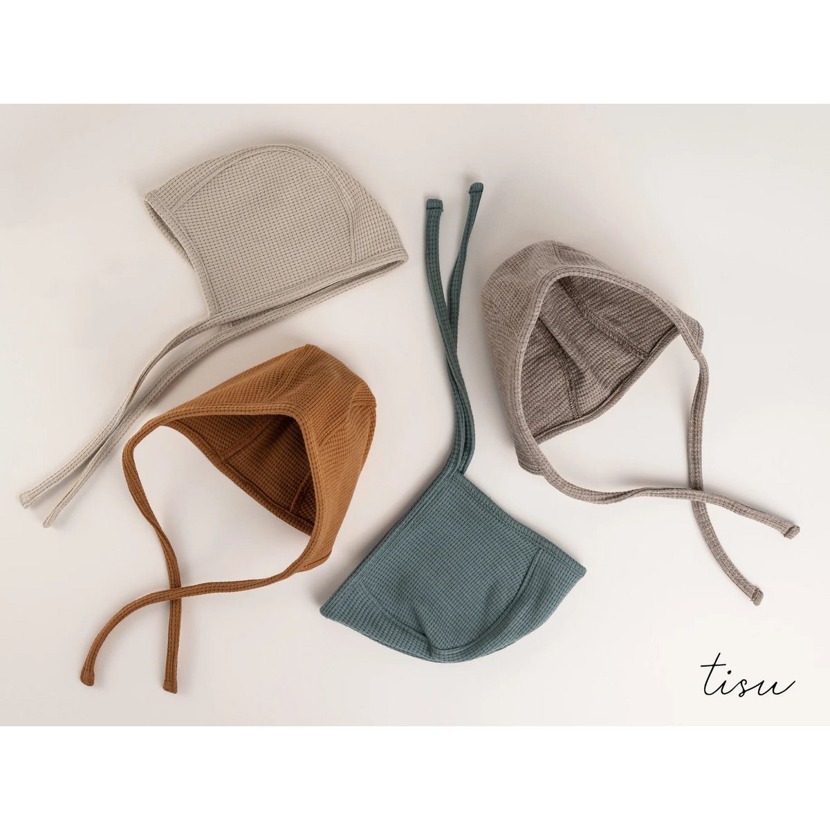 TISU baby bonnet, Caramel