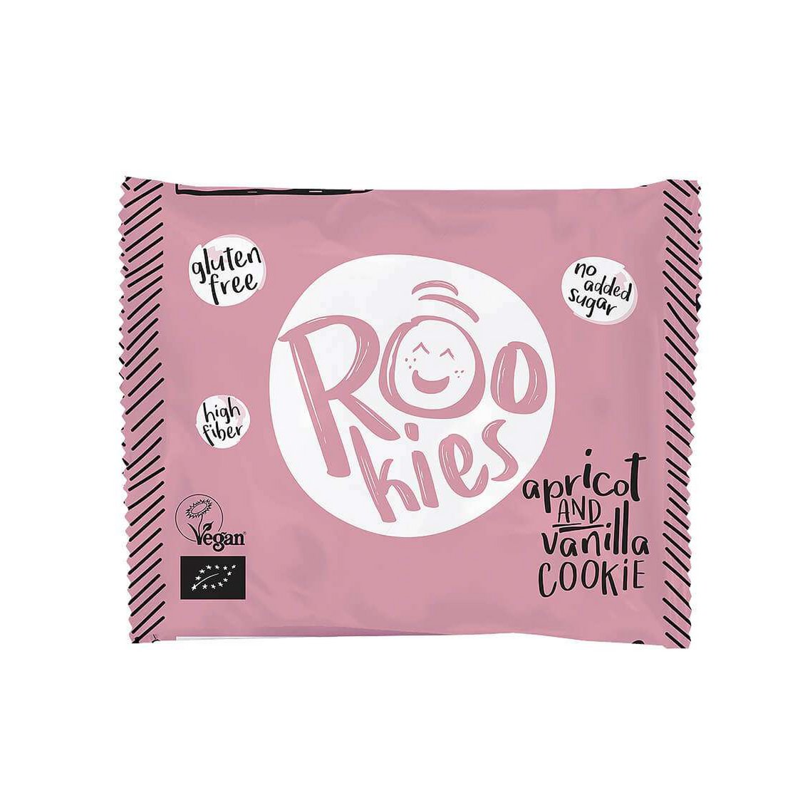 Cookie Apricot & Vanilla, organic, Rookies, 40g