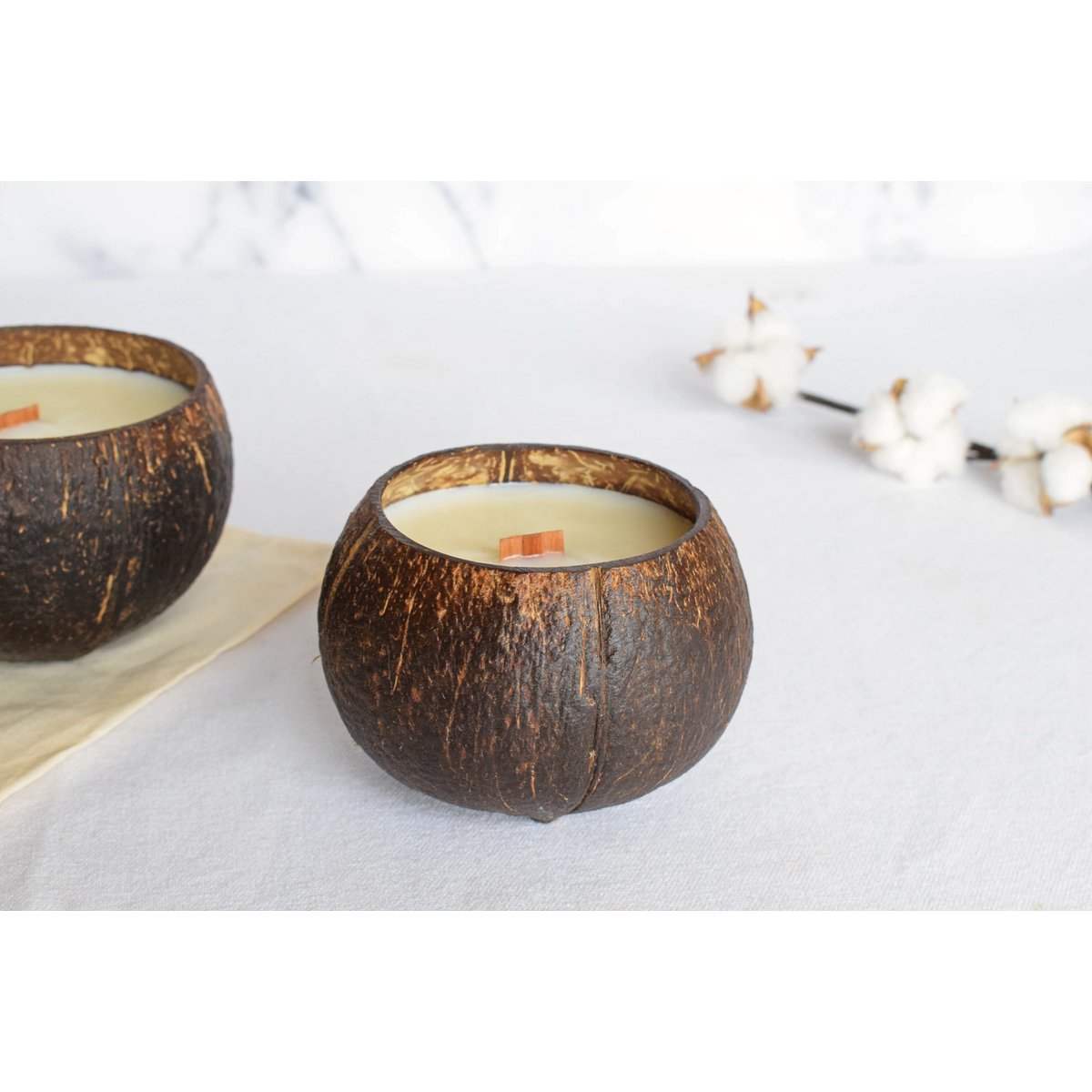 Świeca Zapach Kokosa | 45h aromatycznej świecy