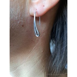 Tropfenohrring Silber