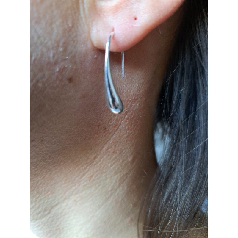 Tropfenohrring Silber