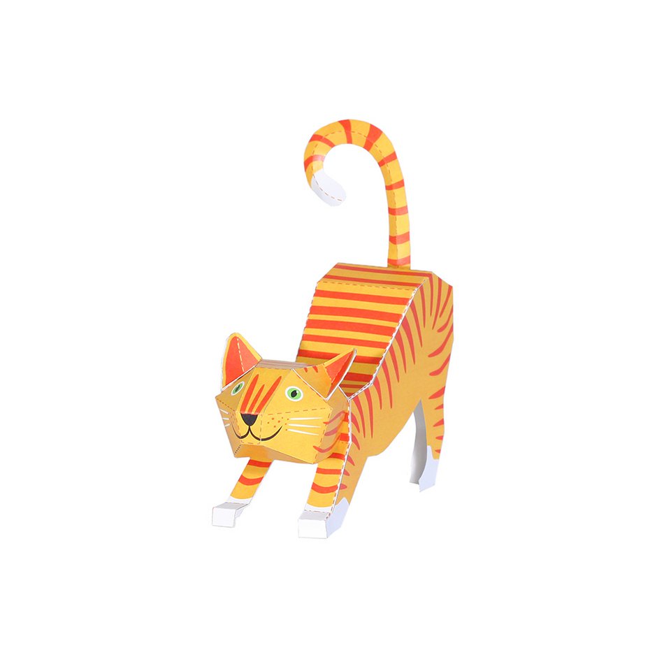 Stretching Cat Postcard