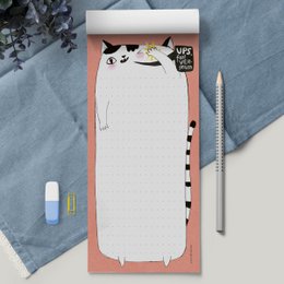 Notizblock Katze – damit du nichts mehr vergisst! DIN Lang, 50 Blatt
