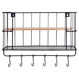 Wall shelf metal 41x12x25.5cm