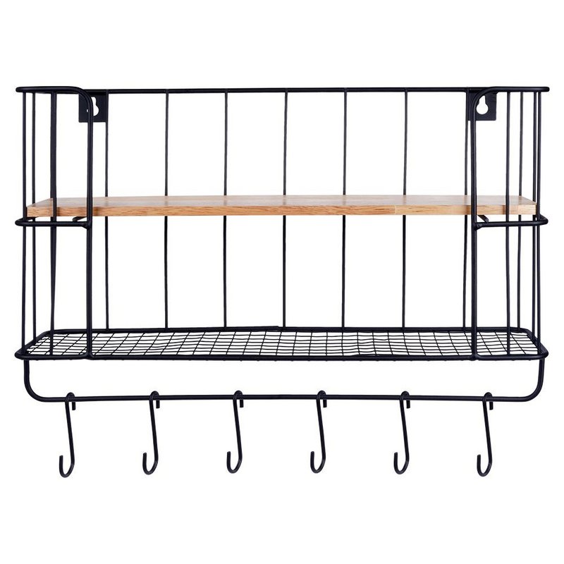 Wall shelf metal 41x12x25.5cm
