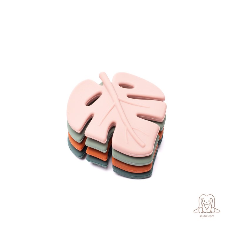 Baby Silicone Teether | LEAF Orange