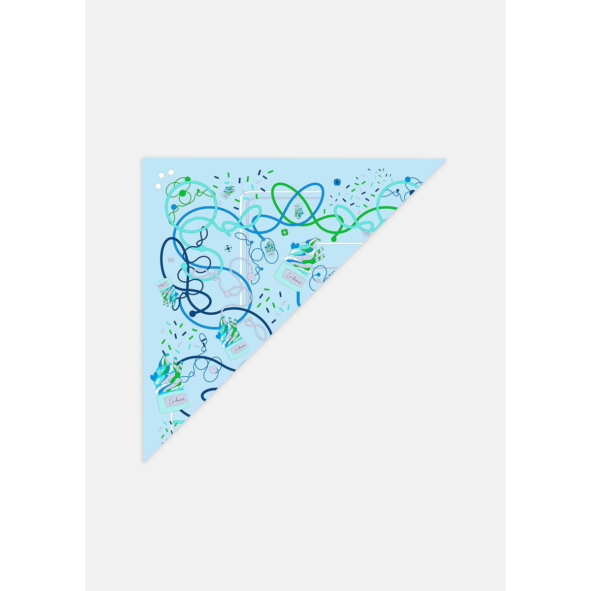 Foulard Triangle géant « La douceur »