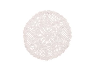 J-Line Napperon Mia Lace Cotton Banc