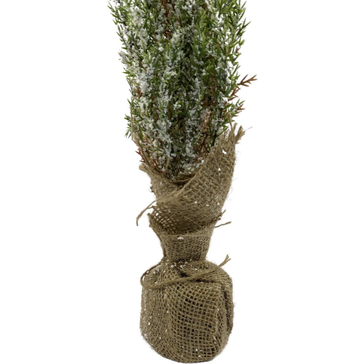 Natural artificial Christmas tree on jute stand 45 cm