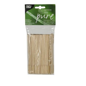 Roerstaafjes hout "pure"13cm pak a 100st