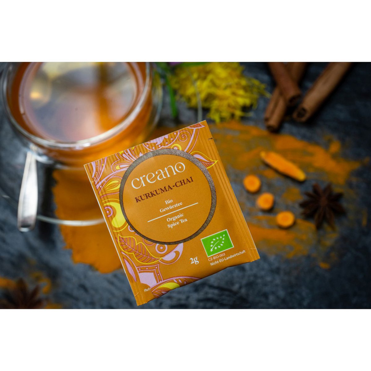 Bio-Teebeutel Kurkuma-Chai, 20er Pack