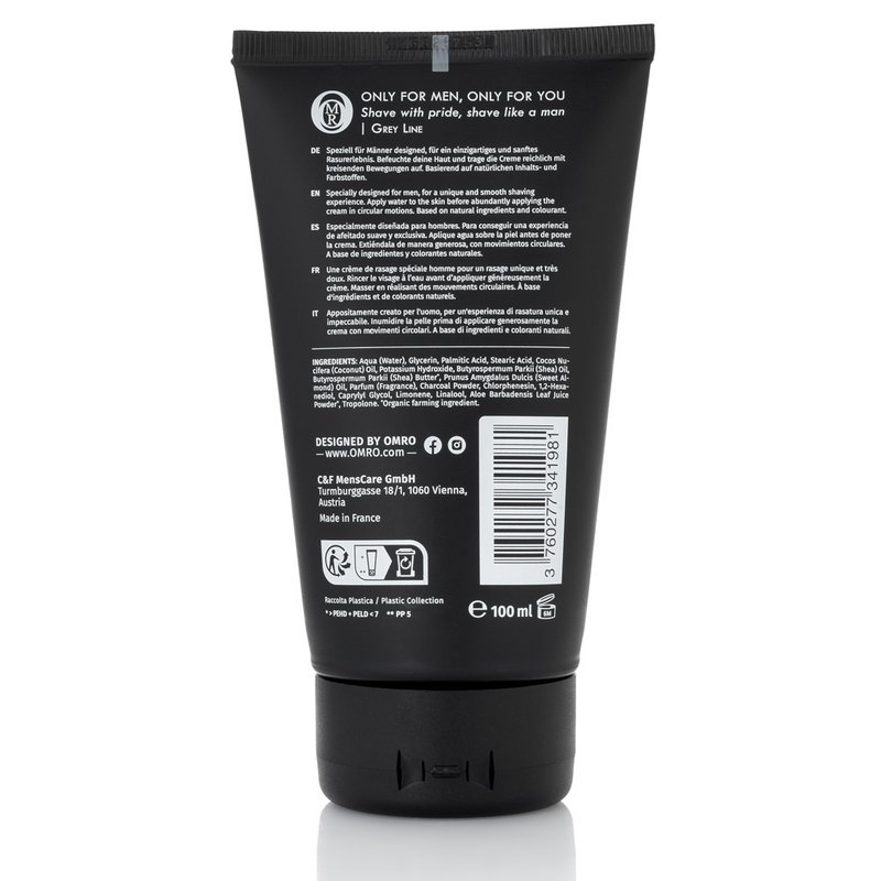 Rasiercreme und Waschcreme mit Sheabutter, Kokosöl, Sheaöl, Mandelöl 100ml