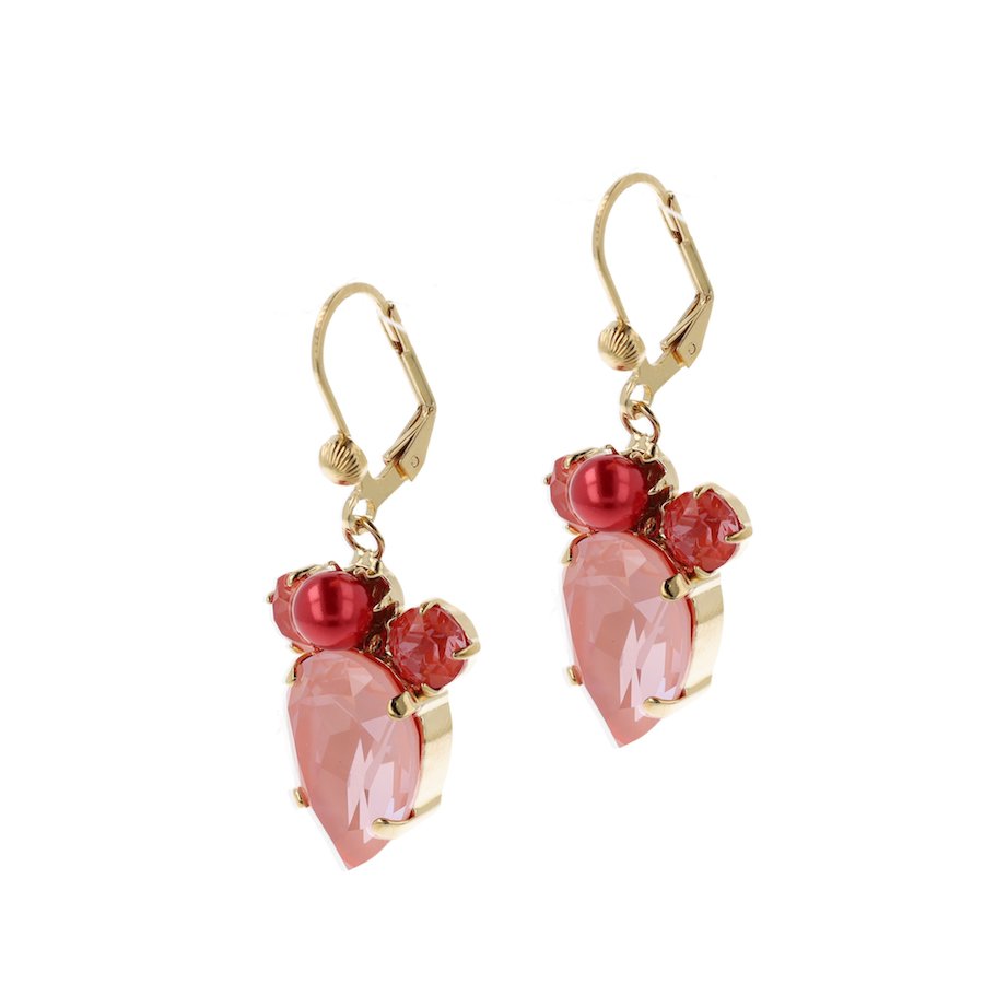 Precious Coral Earhangers