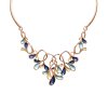 Enamel Drops and Leaves Necklace