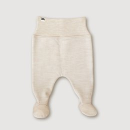 Uld Fleece Footed Bukser - Havre