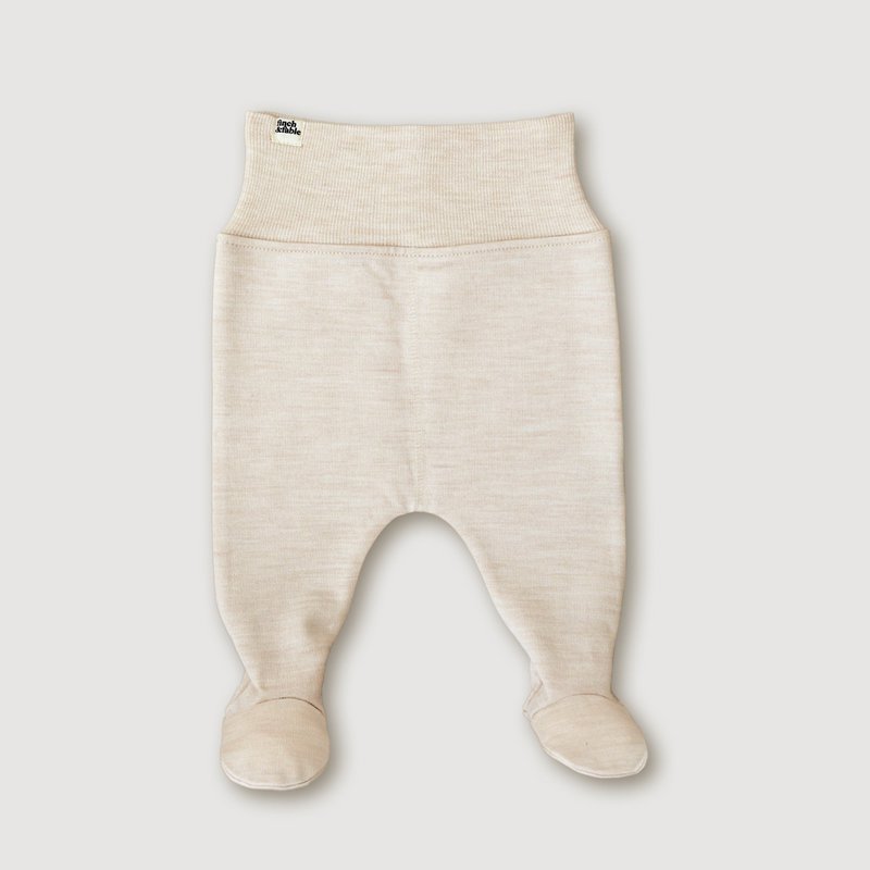 Uld Fleece Footed Bukser - Havre