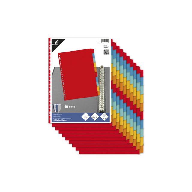 Tabbit Canne A4 Carton vierge 10dlg cri de 10 sets