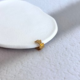 Bloom - Ear Cuff Fiori in Acciaio placcato oro 18k