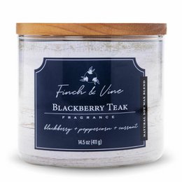 Blackberry Teak Scented Candle - 411g
