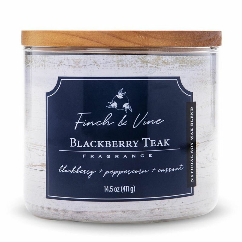 Blackberry Teak Scented Candle - 411g
