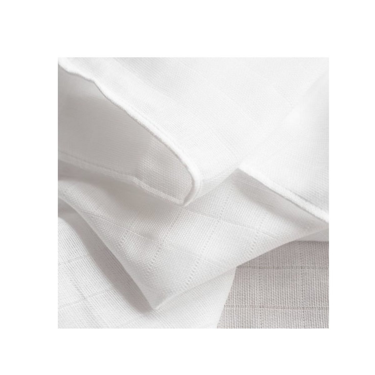 Hydrophile Tücher-Hydrophile Windeln 80×80 cm-Set mit 6 Stück-100% Baumwolle-Weiß