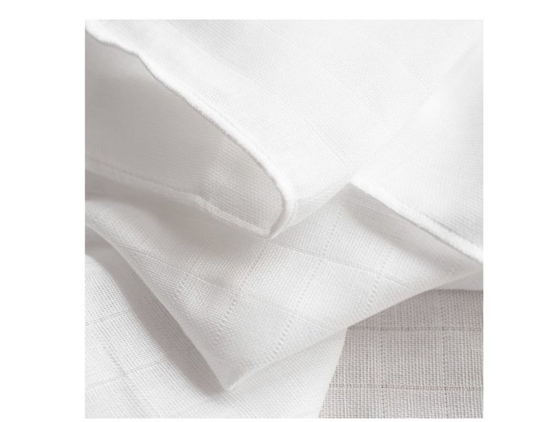 Hydrophilic Cloths-Hydrophilic Diapers 80×80 cm-Set of 6 pieces -100% Cotton-White