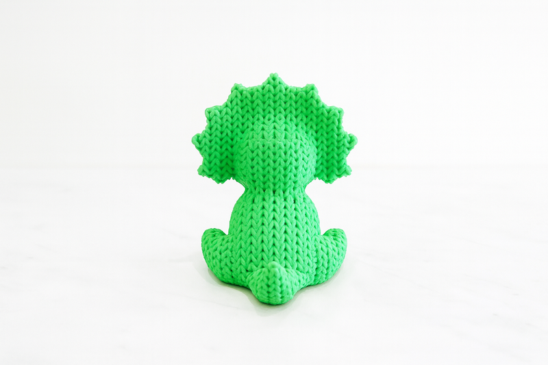 Eterna Wonder — Figura de dinosaurio estilo tejido — Objeto decorativo — Verde