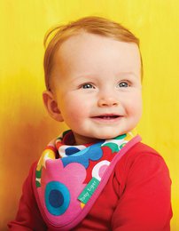 Panno per bambini in cotone biologico con stampa a fiori