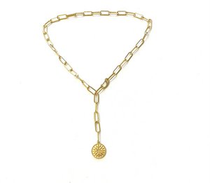 Chain large link with coin