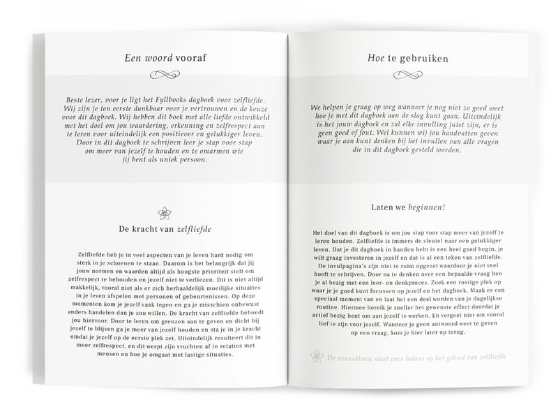 Fyllbooks Tagebuch für Selbstliebe - Leinenkamel mit Goldfolie