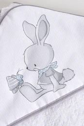 Asciugamano per bambini stampato coniglietto e farfalla 0710