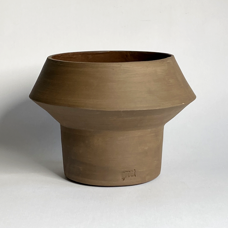 Waikiki Vase Naked | Ceramic | Plant pot |wabi sabi | Clay | handmade | dutch design