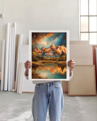 Art Print Under the stars A4 of A3