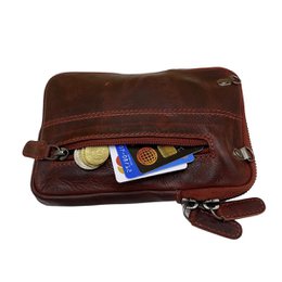 Lederhandytasche für Damen und Herren mit verstellbarem Schultergurt in 5 Farben