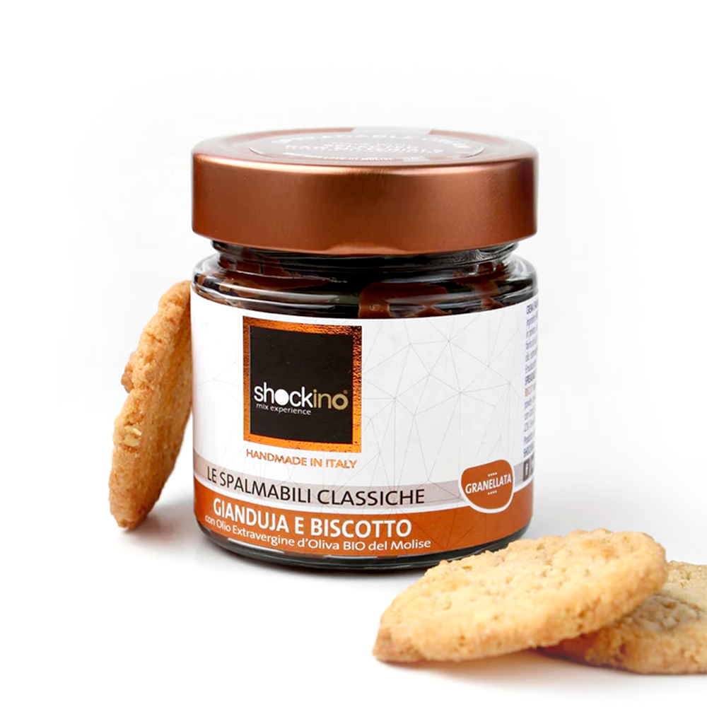 Crème à tartiner artisanale Gianduja et Biscuit