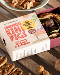 KUMILIO Premium Kími fig GIFT BOX filled with Nuts & dark Chocolate dipped 180g