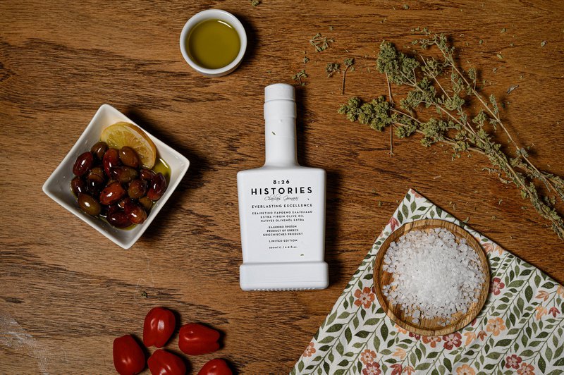 8:26 Histories Extra Virgin Olive Oil 200 ml flaske Premium Luxury Edition